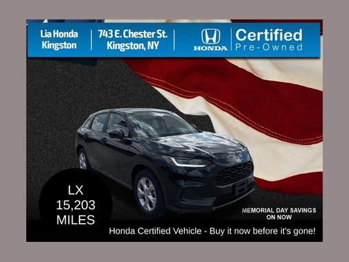 Crystal Black Pearl 2025 Honda HR-V LX