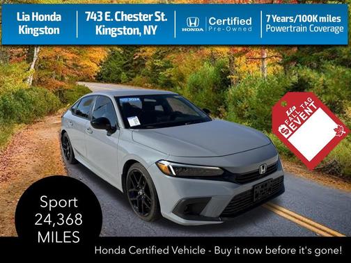 Sonic Gray Pearl 2024 Honda Civic Sport