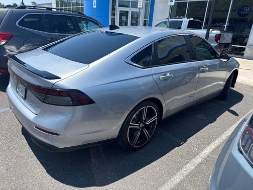 Solar Silver Metallic 2025 Honda Accord Hybrid Sport