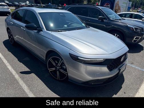 Solar Silver Metallic 2025 Honda Accord Hybrid Sport