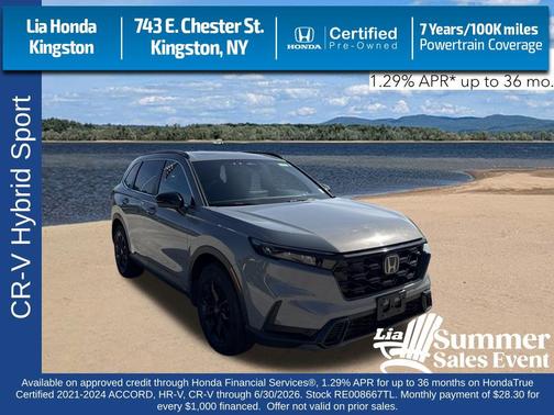 Urban Gray Pearl 2024 Honda CR-V Hybrid Sport AWD