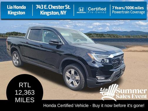 Crystal Black Pearl 2025 Honda Ridgeline RTL