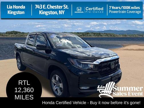 Crystal Black Pearl 2025 Honda Ridgeline RTL