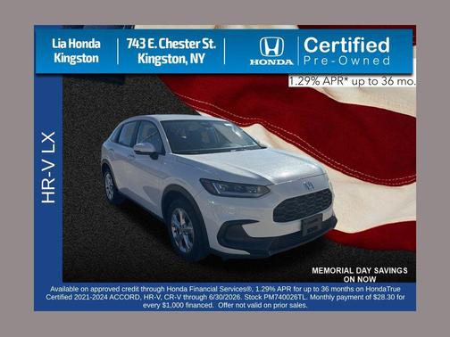 Platinum White Pearl 2023 Honda HR-V LX