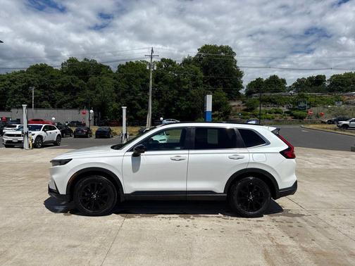 Platinum White Pearl 2023 Honda CR-V Hybrid Sport AWD