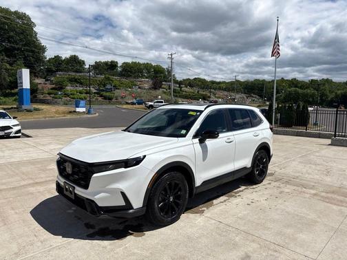 Platinum White Pearl 2023 Honda CR-V Hybrid Sport AWD