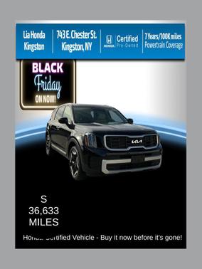 Ebony Black 2024 Kia Telluride S