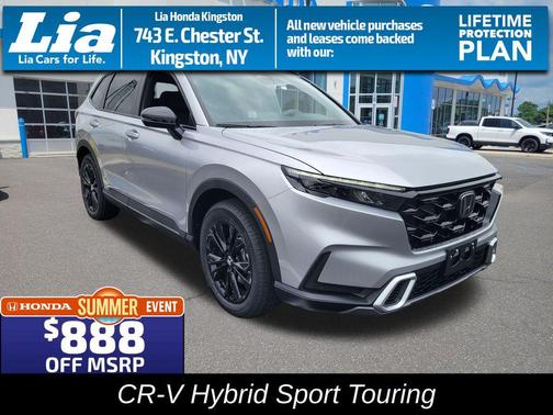 Solar Silver Metallic 2026 Honda CR-V Hybrid Sport Touring AWD