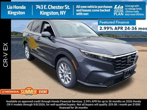 Meteorite Gray Metallic 2026 Honda CR-V EX AWD