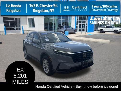 Lunar Silver Metallic 2024 Honda CR-V EX AWD