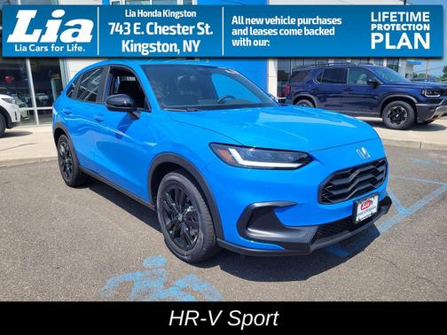 Boost Blue Pearl 2026 Honda HR-V AWD Sport