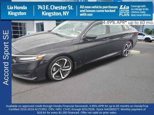 Crystal Black Pearl 2022 Honda Accord Sport SE 1.5T