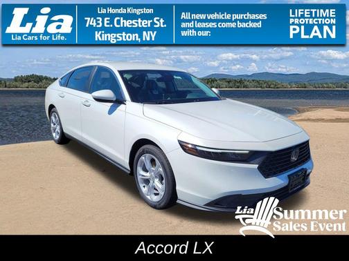 Platinum White Pearl 2026 Honda Accord LX 1.5T