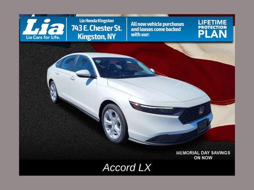 Platinum White Pearl 2026 Honda Accord LX 1.5T