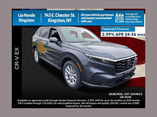Meteorite Gray Metallic 2026 Honda CR-V EX AWD