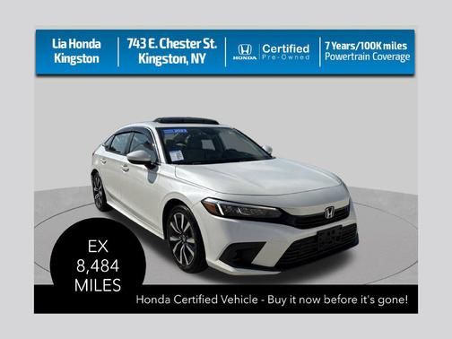 Platinum White Pearl 2023 Honda Civic EX