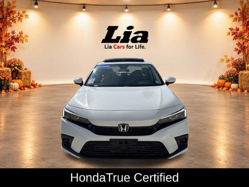 Platinum White Pearl 2023 Honda Civic EX