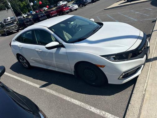 Platinum White Pearl 2021 Honda Civic LX