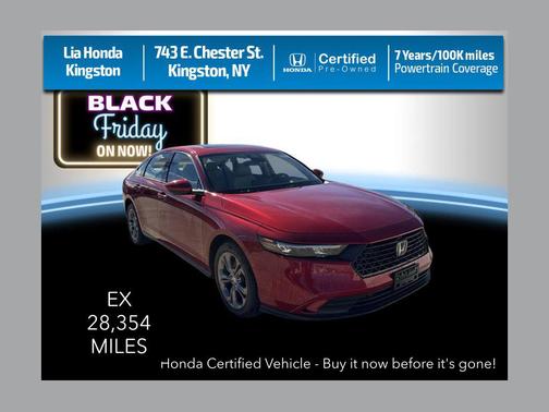 Radiant Red Metallic 2024 Honda Accord EX