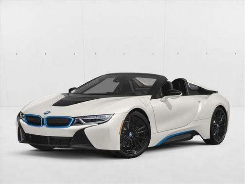 Crystal White Pearl Metallic w/BMW i Frozen Blue 2019 BMW i8 Roadster
