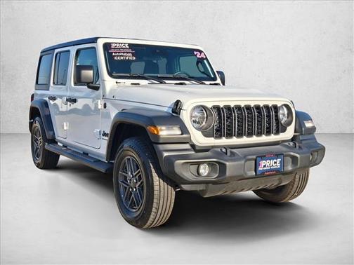 Bright White Clearcoat 2024 Jeep Wrangler Sport S