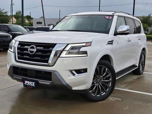 Aspen White Tricoat 2023 Nissan Armada Platinum 2WD