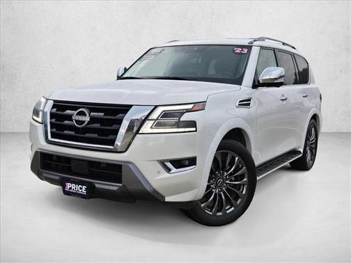 Aspen White Tricoat 2023 Nissan Armada Platinum 2WD