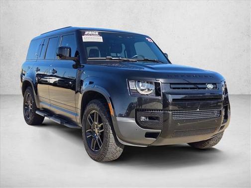 Santorini Black Metallic 2023 Land Rover Defender 130 SE