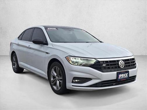 White Silver Metallic 2019 Volkswagen Jetta 1.4T R-Line