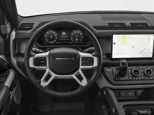 Santorini Black Metallic 2025 Land Rover Defender 130 P400 X-Dynamic SE
