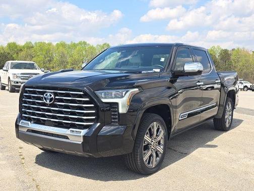 Midnight Black Metallic 2022 Toyota Tundra Hybrid Capstone