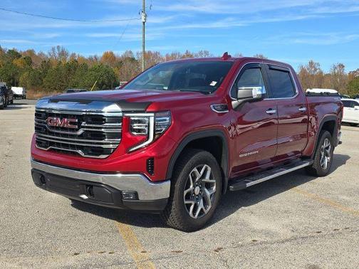 Volcanic Red 2025 GMC Sierra 1500 SLT