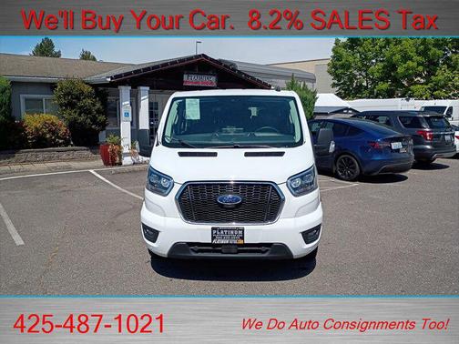 Oxford White 2023 Ford Transit-350 XLT