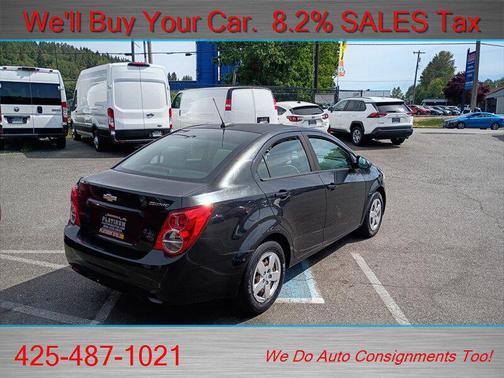 Black Granite Metallic 2015 Chevrolet Sonic LS