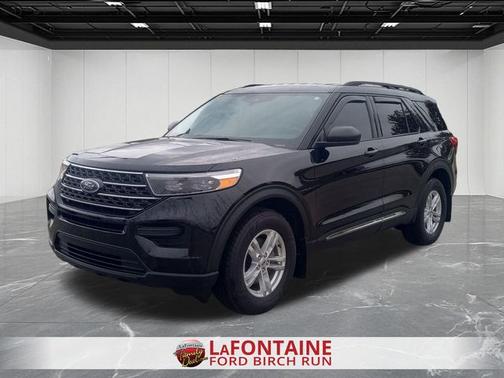 AGATE BLACK METALLIC 2022 Ford Explorer XLT