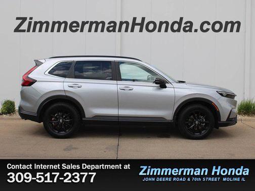 Lunar Silver Metallic 2024 Honda CR-V Hybrid Sport AWD