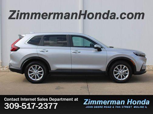 Solar Silver Metallic 2025 Honda CR-V EX-L AWD