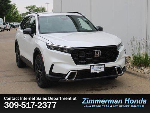 Platinum White Pearl 2026 Honda CR-V Hybrid Sport Touring AWD