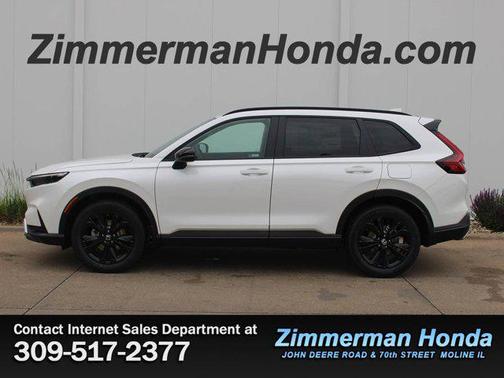 Platinum White Pearl 2026 Honda CR-V Hybrid Sport Touring AWD