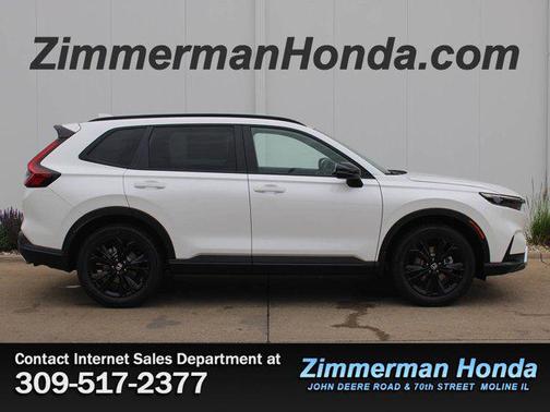 Platinum White Pearl 2026 Honda CR-V Hybrid Sport Touring AWD