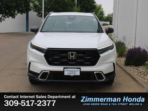 Platinum White Pearl 2026 Honda CR-V Hybrid Sport Touring AWD