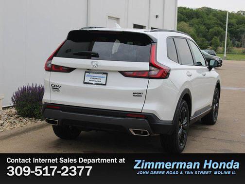 Platinum White Pearl 2026 Honda CR-V Hybrid Sport Touring AWD