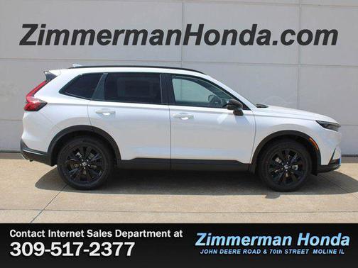Platinum White Pearl 2026 Honda CR-V Hybrid Sport Touring AWD