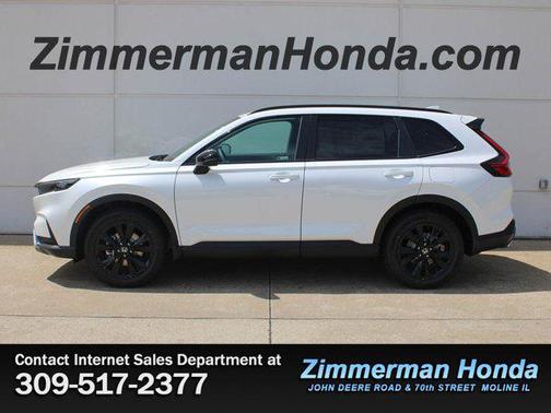 Platinum White Pearl 2026 Honda CR-V Hybrid Sport Touring AWD