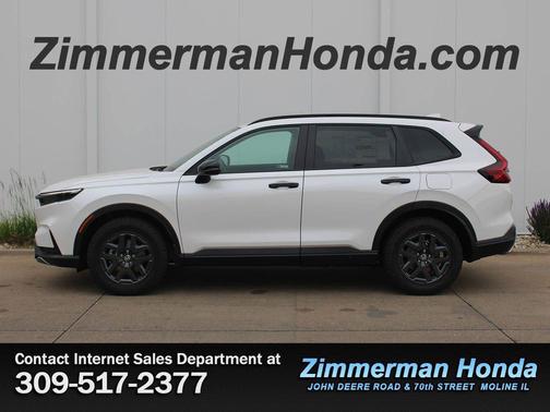 Platinum White Pearl 2026 Honda CR-V Hybrid TrailSport AWD