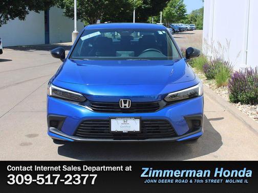 Aegean Blue Metallic 2023 Honda Civic Sport