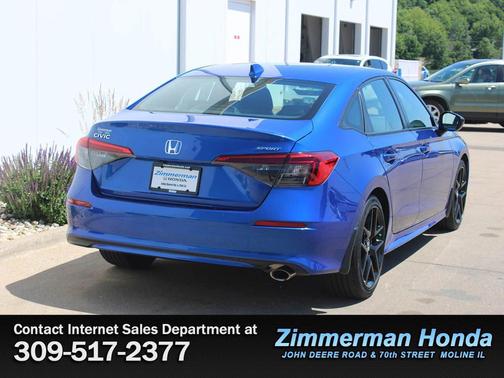 Aegean Blue Metallic 2023 Honda Civic Sport