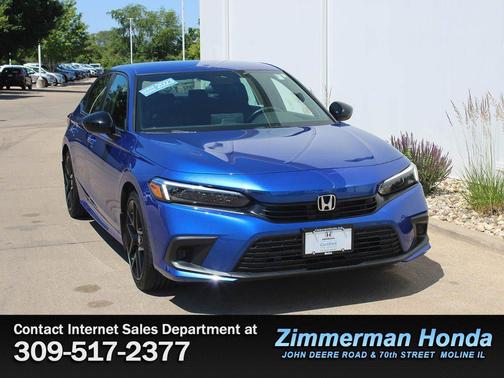 Aegean Blue Metallic 2023 Honda Civic Sport