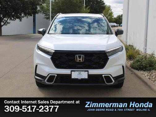 Platinum White Pearl 2026 Honda CR-V Hybrid Sport Touring AWD