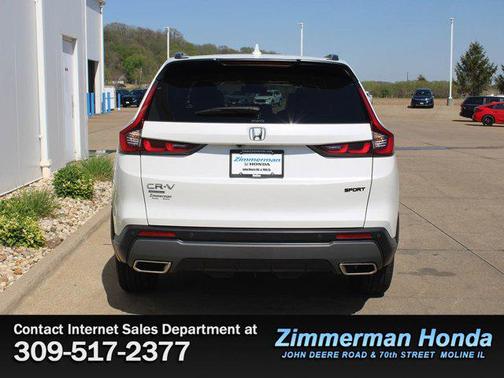 Platinum White Pearl 2025 Honda CR-V Hybrid Sport AWD